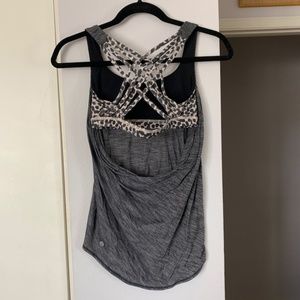 Lululemon Gray Tank Top with Built-In Bra